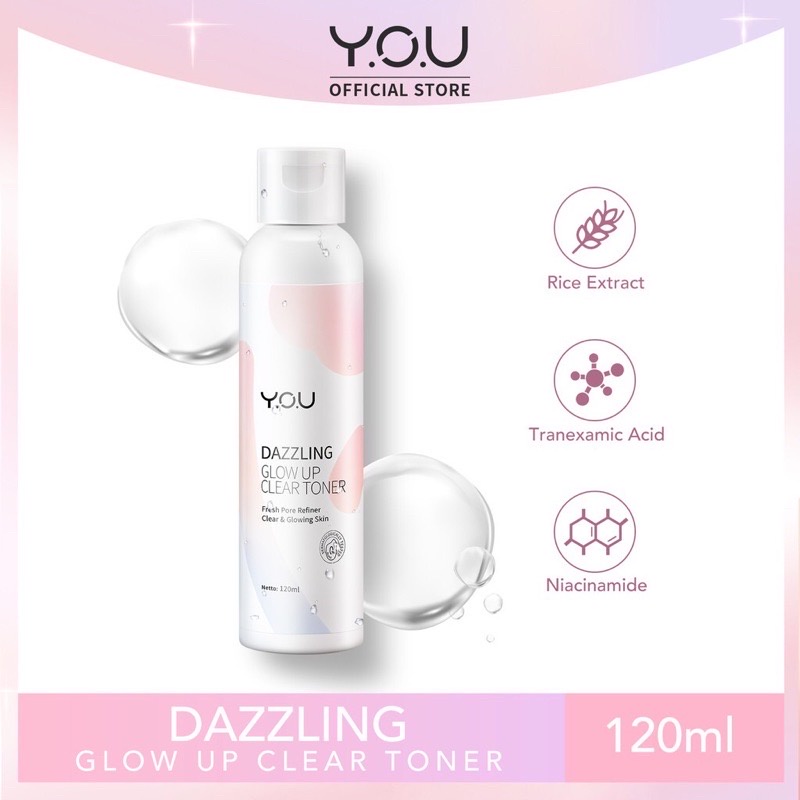 YOU Dazzling Glow up Clear Toner I Skincare Y.O.U