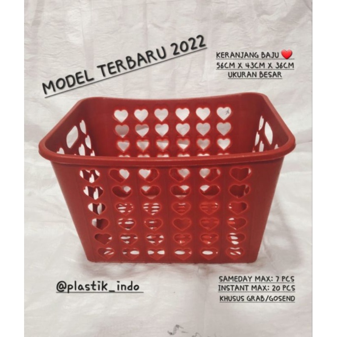 Keranjang Baju Laundry Besar LOVE Model Terbaru 2022