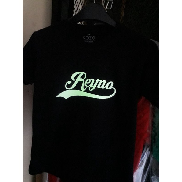 kaos glow in the dark | bisa custom nama