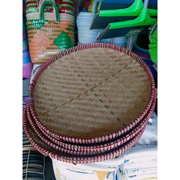 Tampah Bambu 80Cm Tampah Jumbo Tambir Bambu Tebok Bambu Bulat