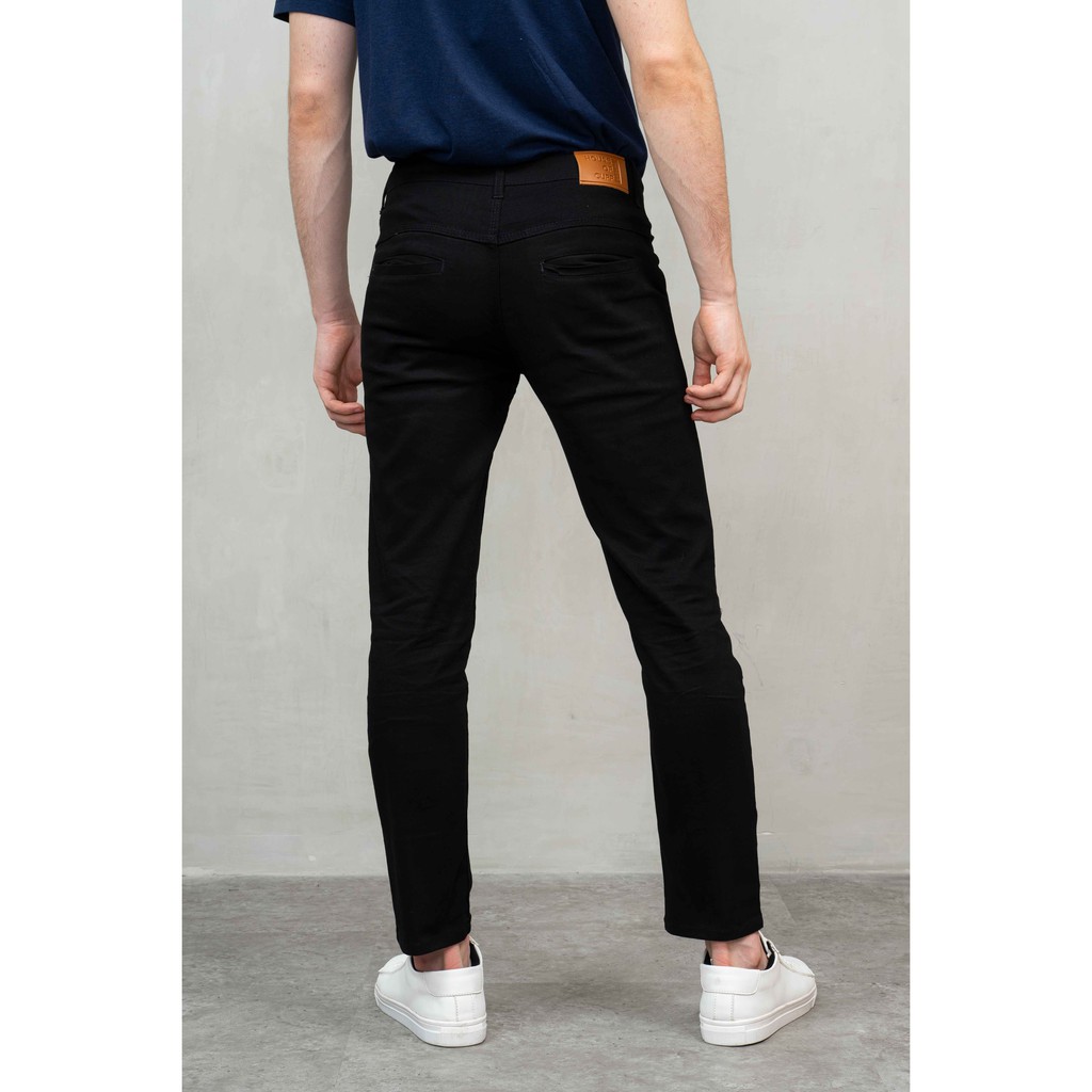 Houseofcuff Celana Chino Panjang Pria Slim fit Stretch Jeans Hitam