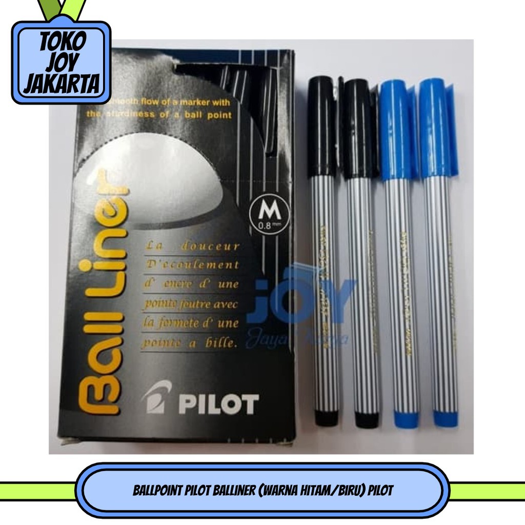 

Ballpoint Pilot Balliner (warna Hitam/Biru) PILOT