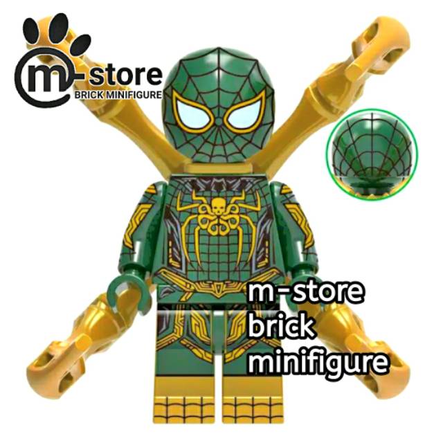 brick hydra x spider-man spiderman spider man mini toy figure