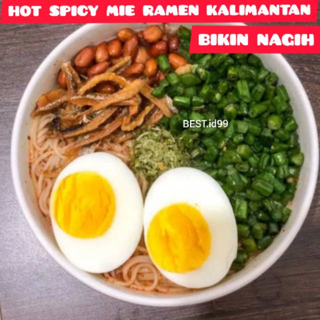 MIE RAMEN MISUA HOT SPICY RAMEN LENGKAP DENGAN BUMBU ( RAMEN KALIMANTAN )