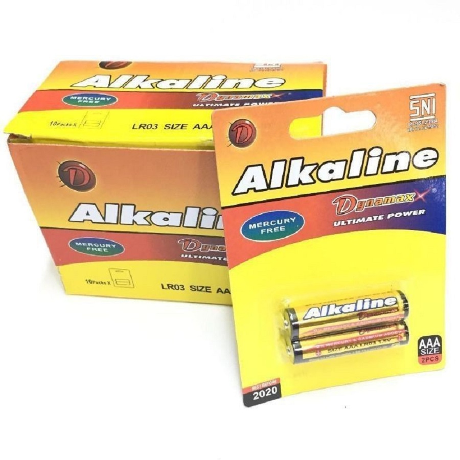 Baterai Batrai Alkaline Dynamax A3 AAA Batery 1.5V Anti Bocor