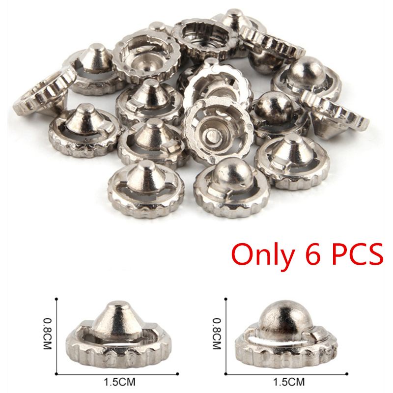 Mary 6buah Model Spinning Tops Screw Kit Model Baut Wajah Bahan Metal Dengan Bahan Plastik Untuk C