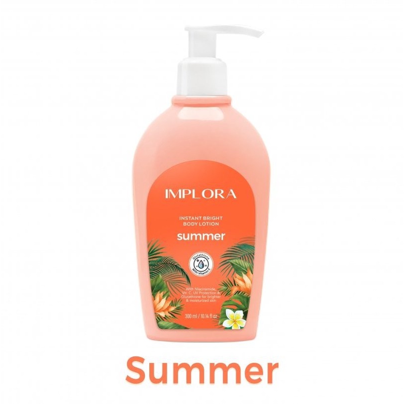 IMPLORA INSTA BRIGHT BODY LOTION 300ML - IMPLORA HAND BODY LOTION