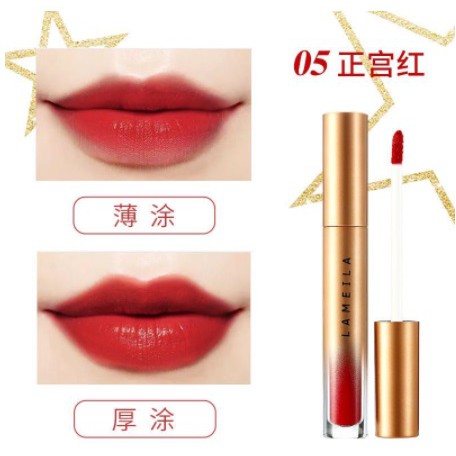 Lameila Lip Glaze Lipstik Pelembab Tahan Lama Lip Gloss Pewarna Bibir Cair Pelembab Lipstik CJR 1021