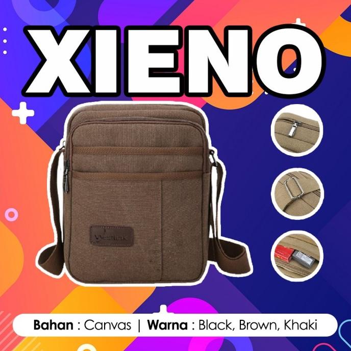 Bag Canvas - Tas Laki-Laki Selempang Mini Polo Canvas | Tas Soren Polo Warna Polos