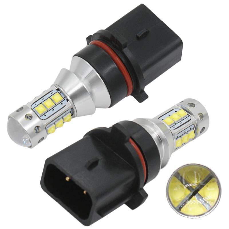 2pcs P13W PSX26W Lampu Bohlam Led Untuk Mobil Led DRL Fog Driving Lights Lamp Light 6000k Putih Super Terang Anti Kabut