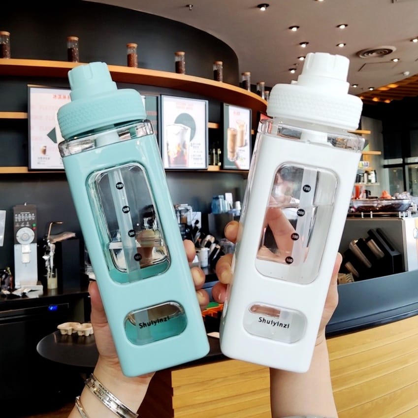 Botol Air Minum Segi 900ML / Botol Infused Water 900ML