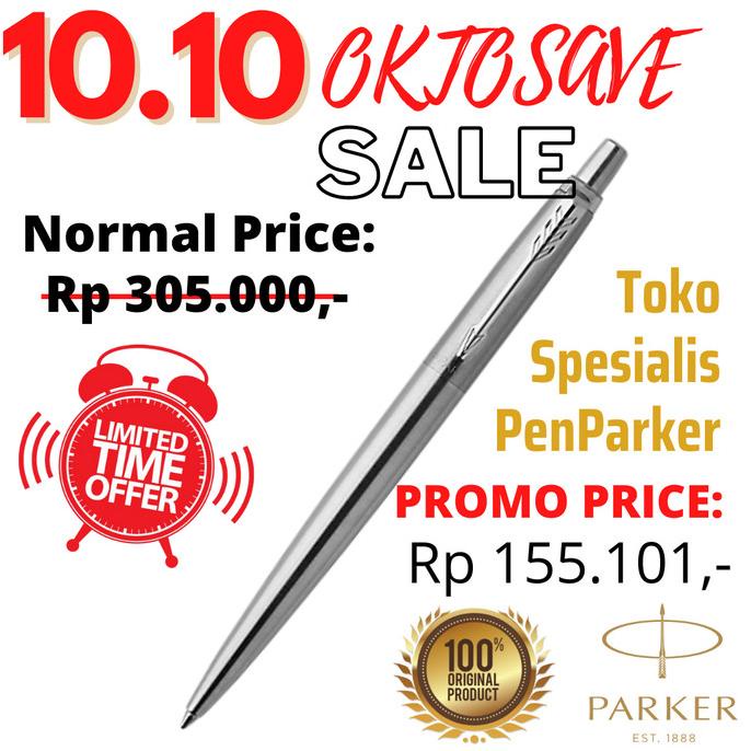 

Jotter Stainless Steel Retractable Ballpoint Pen With Chrome Trim