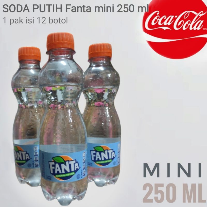 

Fanta soda putih botol mini 250ml khusus gosend