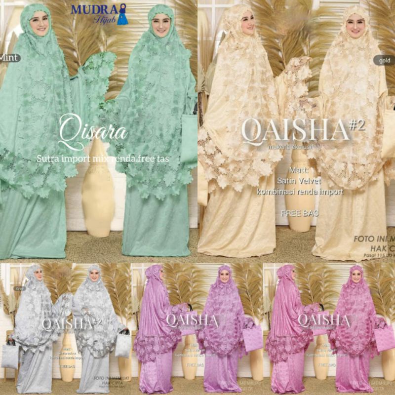 Mukena Qaisha Sutra Velvet by Mudra