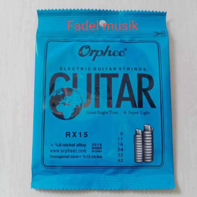 Senar gitar orphee RX 15