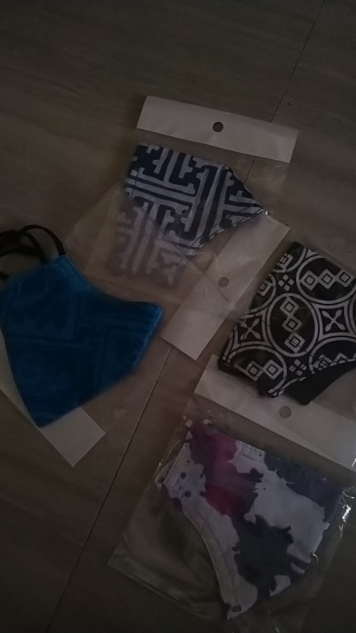 Masker Batik Anak 4d I Masker Kain Non Medis Uk. Anak 4 Ply Tipe Duckbil Earloop Headloop