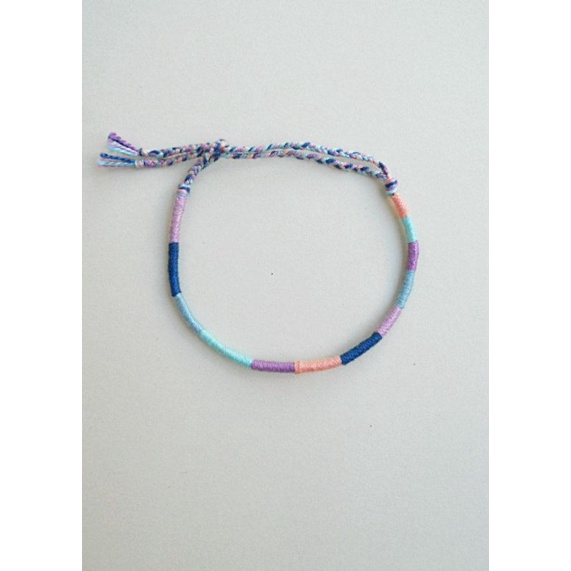 gelang lilit gelang benang rainbow gelang kepang etnik