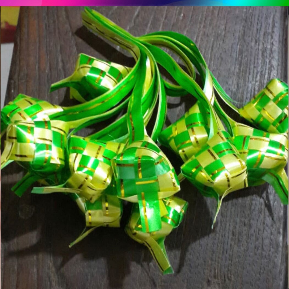 Ketupat Hias Pita Jepang 3cm Dan 5cm Hiasan Lebaran Ketupat Hias Kecil Dekorasi Lebaran Idul Fitri Souvenir Idul Fitri Hiasan Ketupat Mini