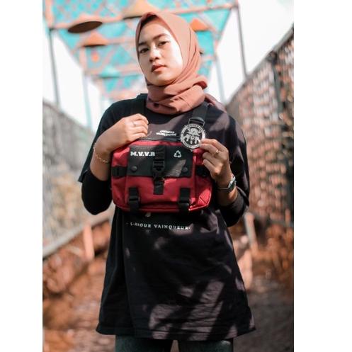 SALEE.. Mivver 86 - Chestbag Tas Dada Maroon Yakuza