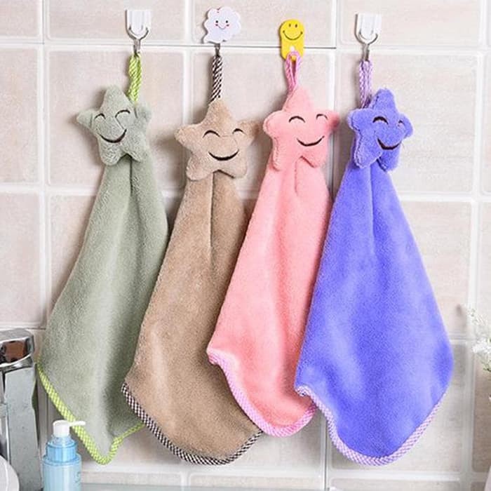 (CLASHOP) lap tangan handuk bintang / star hand towel / kain lap tangan