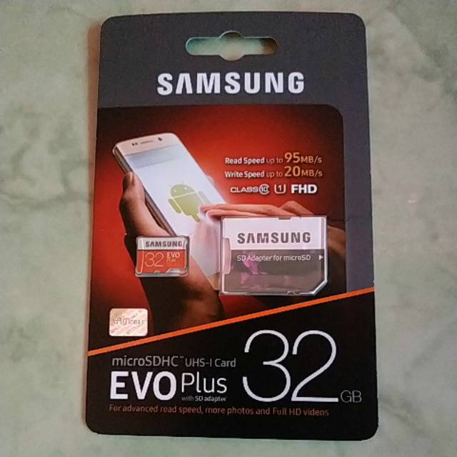 Kartu Memori Samsung Evo Plus MicroSD 32GB 95MB/s