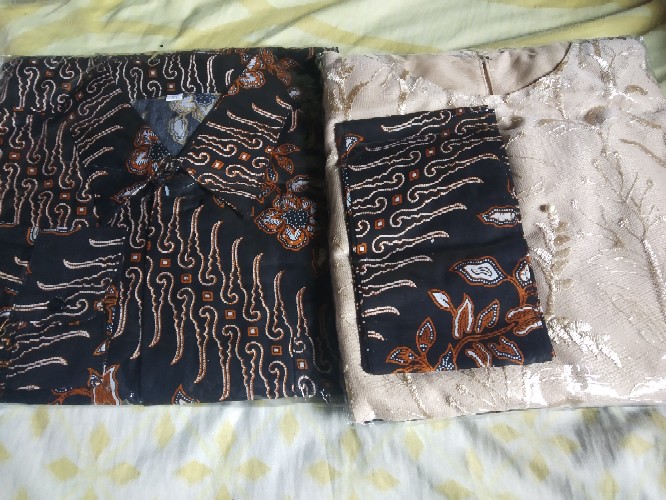 Set Couple Mini Blouse Brown Maura Couple - Sania Ruffle Batik Couple Ori Ndoro Jowi Suryandhanu Dnt