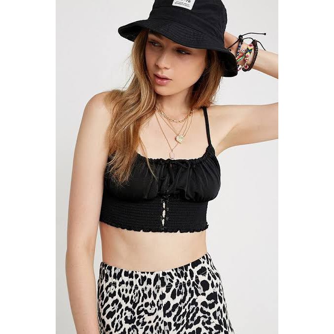 Urban Outfitters Esmeralda Smocked Tanktop