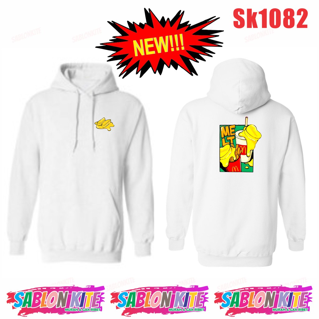 MURAH!!! HOODIE SWEATER KPOP MELT SK1082 UNISEX COMBED 30S BANYAK WARNA