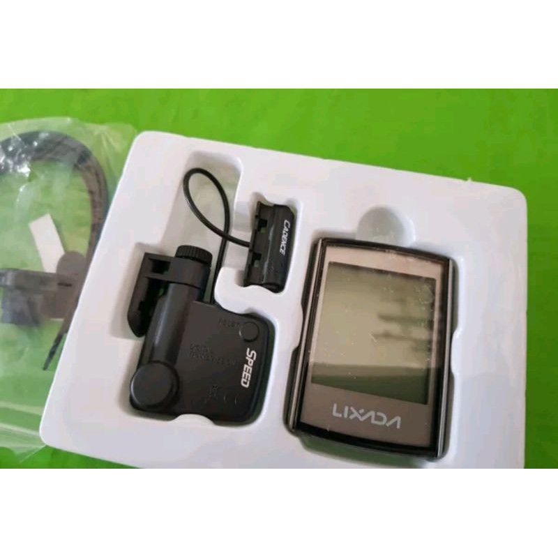 Speedometer Lixada BC 335 wireless 3 in 1 with monitor cadence heart rate. spedometer sepeda