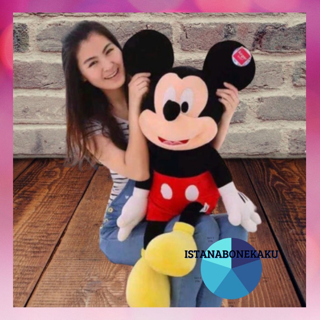 Boneka Miki Mini / Boneka Mickey Mouse Minnie Mouse Dijamin Berkualitas