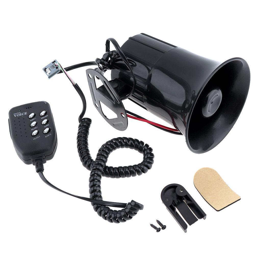 Populer 12V 100W 6suara Speaker Suku Cadang &amp; Aksesoris Mobil Penggunaan Multifungsi Speaker Keras Untuk Auto Mobil Kendaraan Megaphone Peluit Darurat Emergency Sound Amplifier