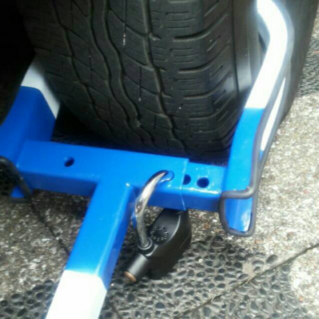 Kunci Ban / Veleg. Anti Maling + Gembok Alarm. Mobil Aman Diparkir