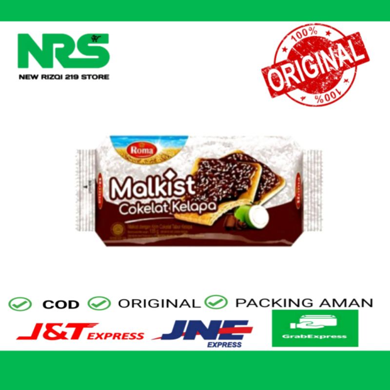 

Roma Malkist Cokelat Kelapa 135g - Roma Crackers