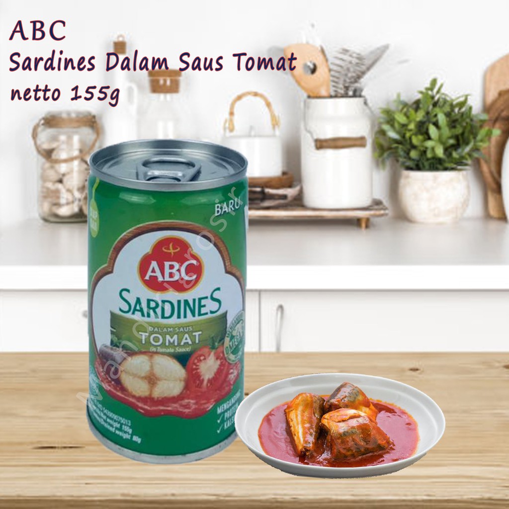 Sardines ABC * Saus Tomat * 155g