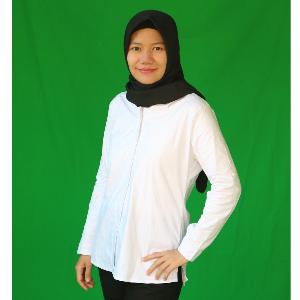 KEMEJA PUTIH WANITA TANGAN PANJANG Shopee Indonesia KEMEJA PUTIH WANITA TANGAN PANJANG Shopee Indonesia