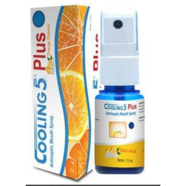 Cooling 5 Plus Orange - Obat Sariawan, Sakit Tenggorokan, Radang Gusi