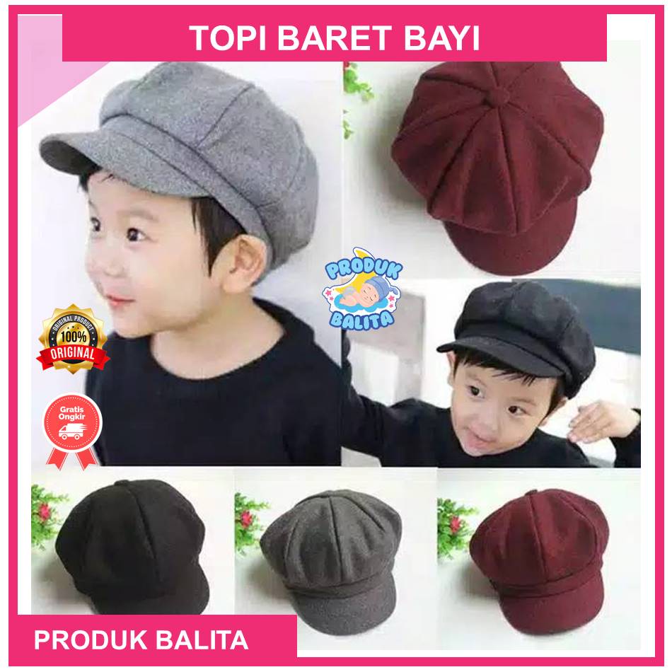 Topi Baret Anak Topi Apolo Anak Bayi Laki-Laki Perempuan Murah