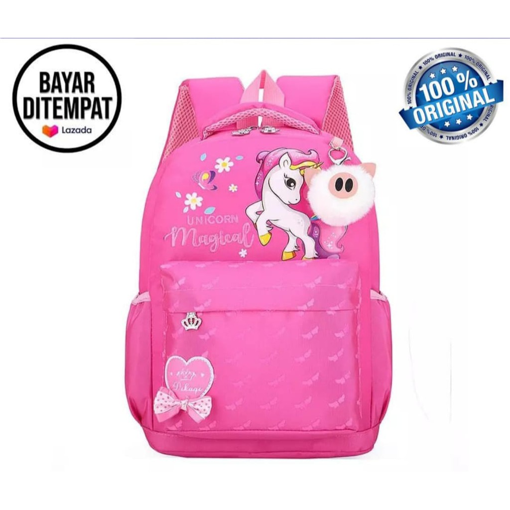 ARMELIA SHOP -Tas Sekolah AnakPerempuan Ngaji TK SD Remaja Kuda Poni Tas Ransel Anak SD { BISA COD }