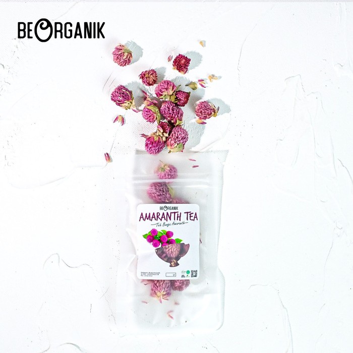 

TEH-DAUN- GLOBE AMARANTH TEA / TEH BUNGA AMARANTH BEORGANIK 10GR - POUCH 10GR -DAUN-TEH.