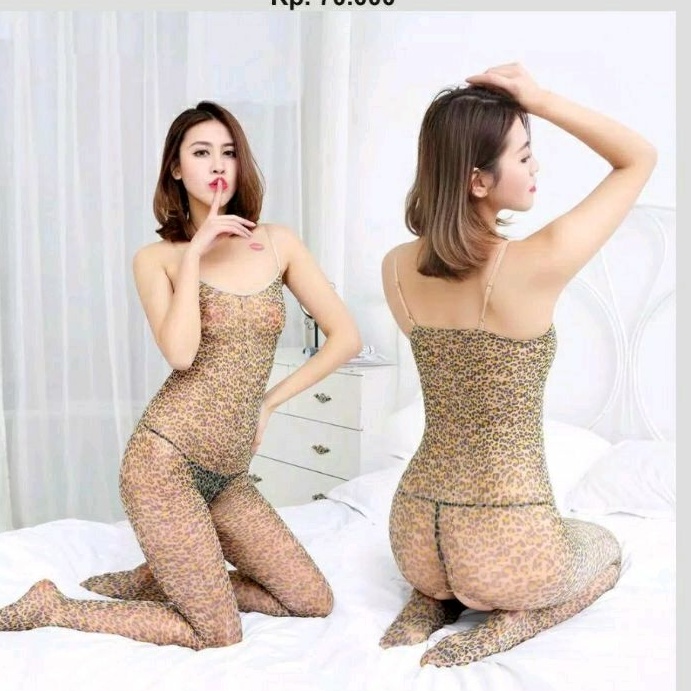 SEXY LINGERIE BODYSTOCKING MOTIF LEOPARD A0114LP