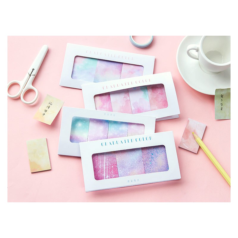 

Graduated Color Flush Sticky Notes