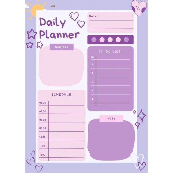 

stiker daily planner stiker aesthetic