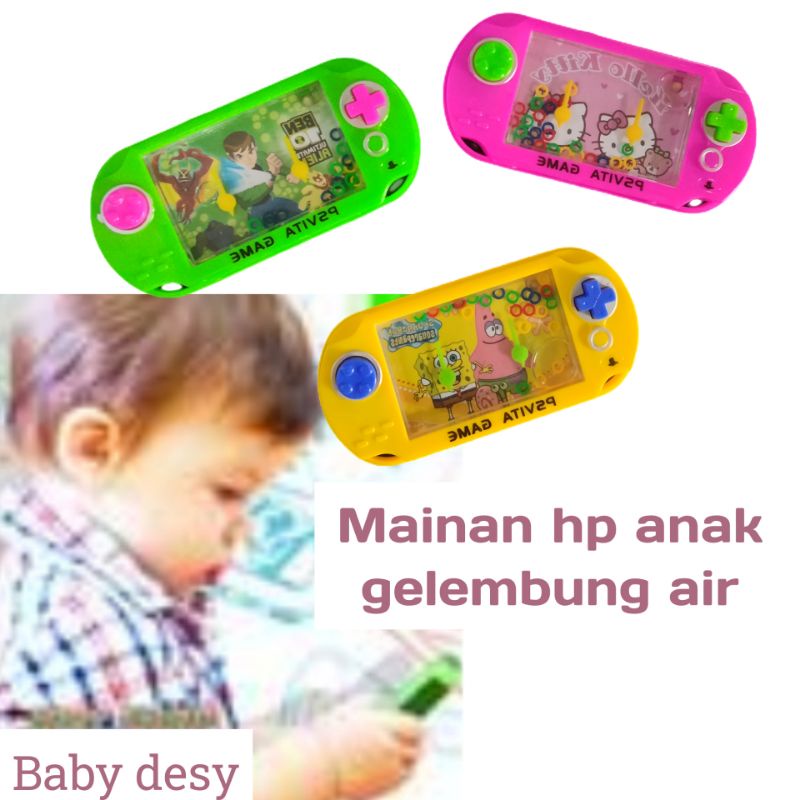 MAINAN ANAK EDUKASI HP GELEMBUNG AIR MEMASUKAN RING / MAINAN RING HP HPAN