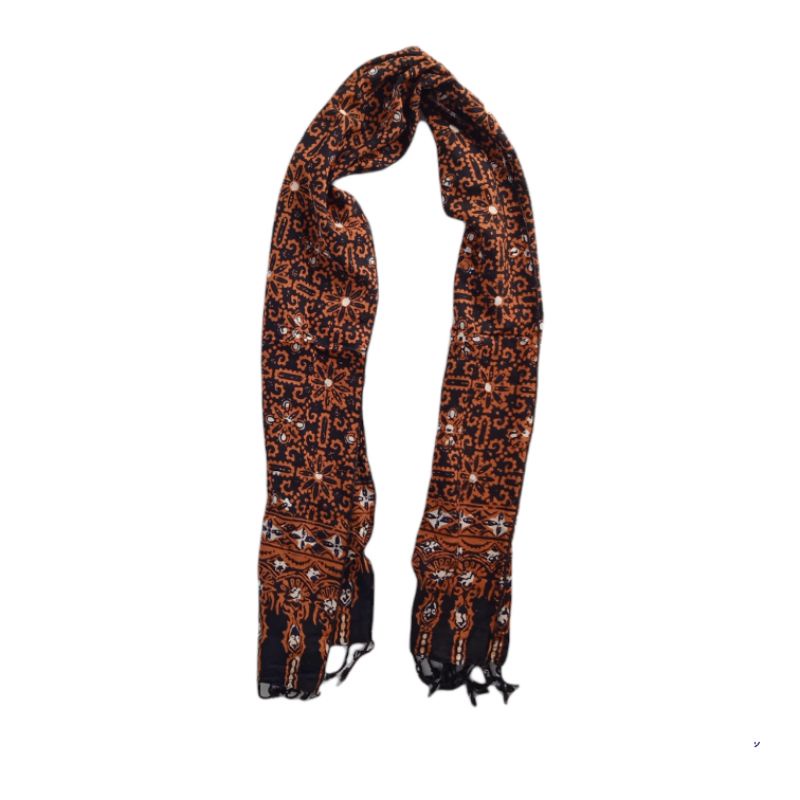 Scarf Shawl Selendang Syal Batik Cap Wanita Premium SYLA-SYL002