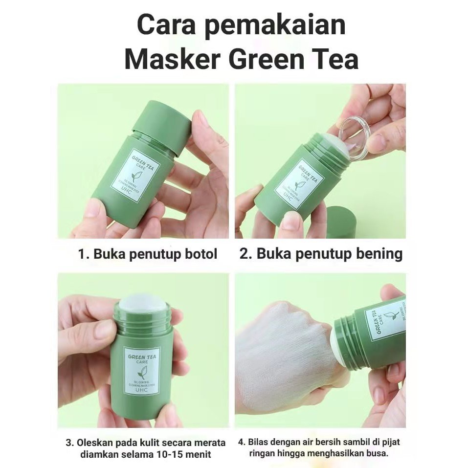 MEIDIAN Green Tea Stick Clay Mask / Oil Control Cleansing Mask / Penghilang Komedo Jerawat