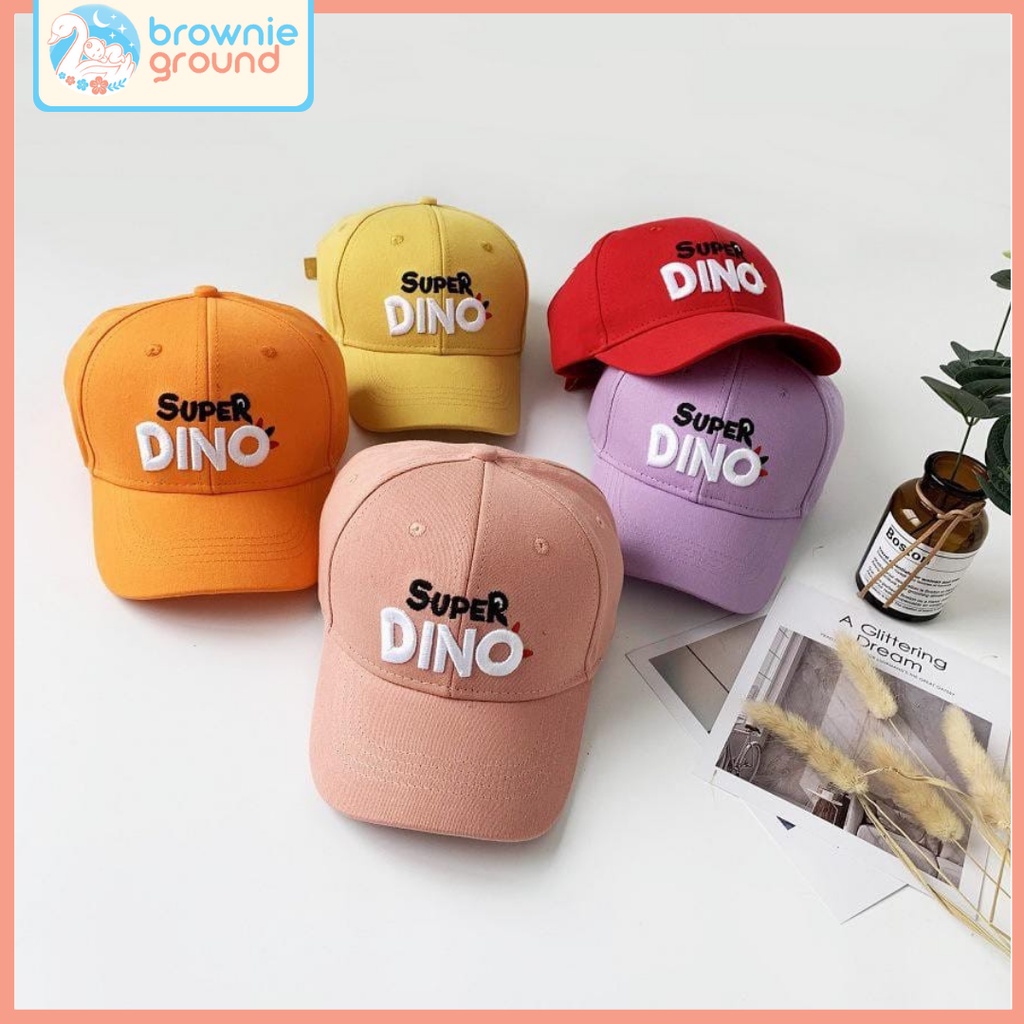 TOPI BASEBALL ANAK MOTIF SUPER DINO TOPI BORDIR TOPI PET ANAK SUPER DINOSAURUS