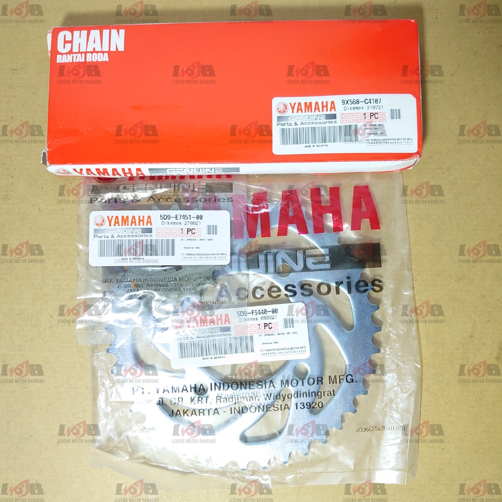 Original Gear Set Vega R New Rantai Komplit GirSet Depan Belakang Yamaha YGP