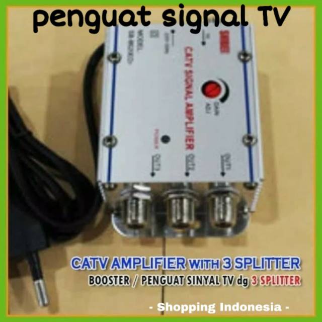 Alat Penguat Sinyal Signal Tv Disambungkan Ke Antena Bosster Atau Tanpa Booster Murah Mudah Shopee Indonesia