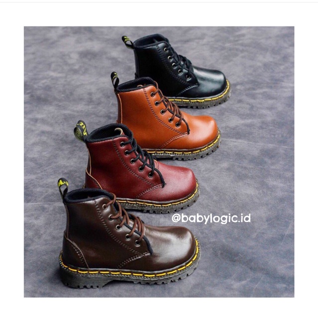 BABYLOGIC - PELOPOR, Kualitas Terbaik! Boots anak sepatu natal, ulangtahun, pelengkap Jas pantofel lebaran 21-35