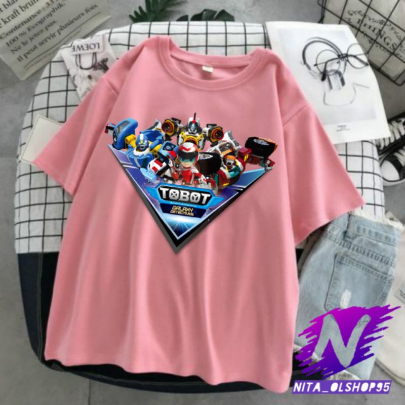 kaos robot kaos anak robot tobot baju kartun anak robot